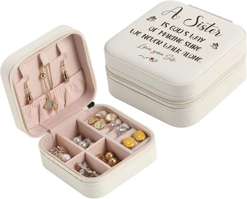 Sister Birthday Gift Sister Gifts from Sisters Jewelry Box for Women Mother's Day Gift for Sisters Jewelry Case in Saudi Arabia