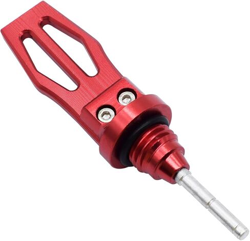 Motorcycle Oil Dipstick, Aluminum Alloy Engine Oil Tank Dipstick, Durable Motorbike Oils Level Measurement Tool, Universal for Most Motorcycles (Red) in Saudi Arabia