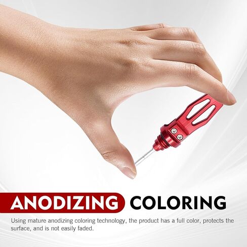 Motorcycle Oil Dipstick, Aluminum Alloy Engine Oil Tank Dipstick, Durable Motorbike Oils Level Measurement Tool, Universal for Most Motorcycles (Red) in Saudi Arabia