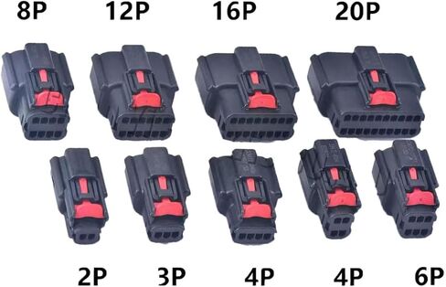 Automotive Cable Connector Molex 20-Pin Waterproof 33472-2001 33482-2001 Male/Female Plug Adapter & Socket Housing with Terminals (Female) in Saudi Arabia