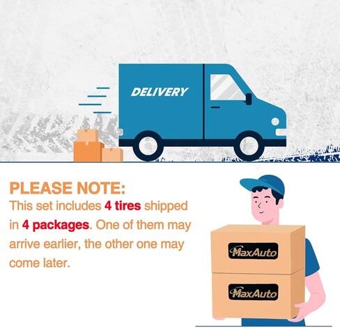 MaxAuto Set of 4 25x8-12 Front & 25x10-12 Rear ATV UTV Tires,25x8x12 25x10x12 Mud Trail Tires,6Ply,Tubeless in Kuwait