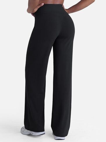 Sunzel Wide Straight Leg Yoga Pants for Women High Waisted Comfy Loose Pants Lounge Casual Soft Trousers with Pockets in Saudi Arabia