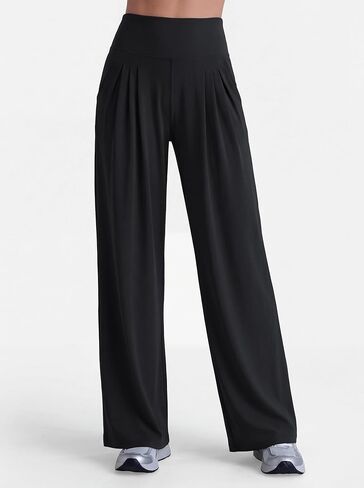 Sunzel Wide Straight Leg Yoga Pants for Women High Waisted Comfy Loose Pants Lounge Casual Soft Trousers with Pockets in Saudi Arabia