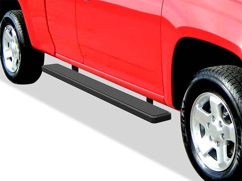 Tuxtreme Running Boards 6in Black Compatible with Chevy Colorado GMC Canyon 2004-2012 Extended Cab Stainless Steel (Nerf Bars Side Steps Side Bars) in Kuwait