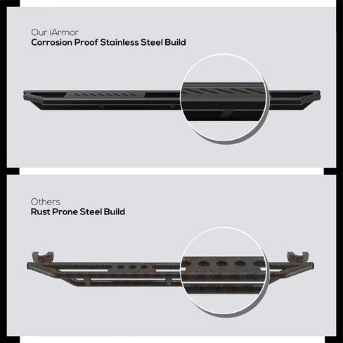 Tuxtreme 6.5in Side Stainless Steel Running Boards Compatible with Toyota Rav4 2019-2025 Sport Utility (Nerf Bars Side Steps Side Bars) in Kuwait