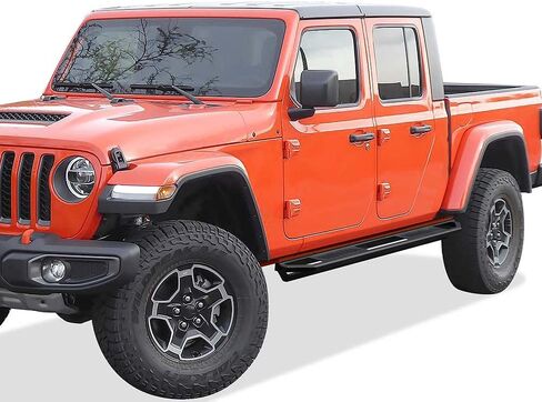 Tuxtreme 6.5in Side Stainless Steel Running Boards Compatible with Jeep Gladiator 2020-2026 Crew Cab (Nerf Bars Side Steps Side Bars) in Kuwait