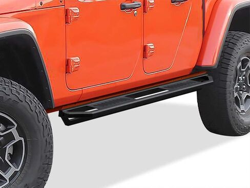 Tuxtreme 6.5in Side Stainless Steel Running Boards Compatible with Jeep Gladiator 2020-2026 Crew Cab (Nerf Bars Side Steps Side Bars) in Kuwait