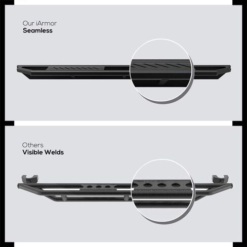 Tuxtreme 6.5in Side Stainless Steel Running Boards Compatible with Jeep Gladiator 2020-2026 Crew Cab (Nerf Bars Side Steps Side Bars) in Kuwait