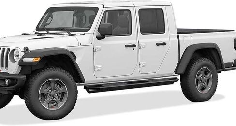 Tuxtreme 6.5in Side Stainless Steel Running Boards Compatible with Jeep Gladiator 2020-2026 Crew Cab (Nerf Bars Side Steps Side Bars) in Kuwait