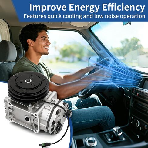 ضاغط تكييف الهواء مع قابض بديل تلقائي لضاغط تكييف الهواء متوافق مع سلسلة Freightliner FL50/M2/FLD سلسلة Kenworth T660/T600A Peterbilt Trucks ملحق، استبدال # 2502459C91 in Saudi Arabia
