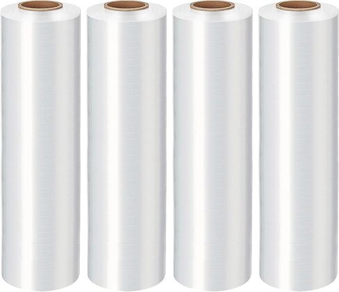 18in Stretch Wrap Roll, Clear 1500ft Heavy Duty Shrink Wrap Roll, 70 Gauge Industrial Strength Stretch Film, Plastic Wrap for Pallet Wrapping Shipping Moving(1 Roll) in Saudi Arabia