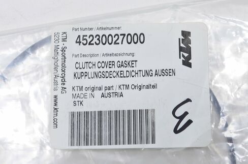 Ktm Genuine Clutch Cover Gasket - 45230027000 in Saudi Arabia