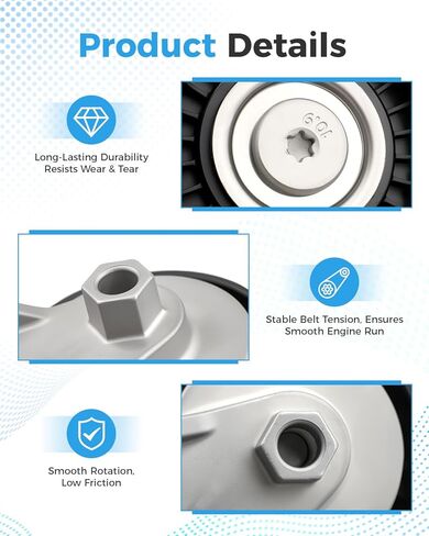 شداد الحزام 16620-0T040 مناسب لسيارة Toyota Corolla 1.8L 2020 2021 2022، مجموعة بكرة شداد المحرك الأفعواني in Saudi Arabia
