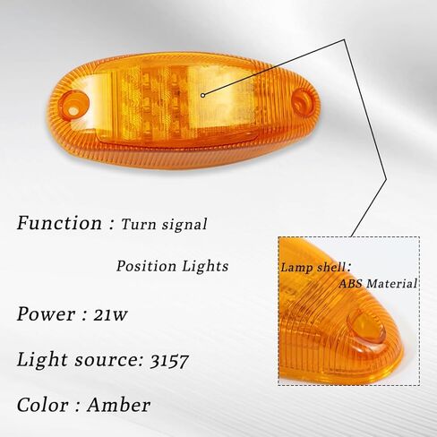 Side Turn Signal Marker Light Amber corner lights Assembly Fit for International Prostar Truck 2 PCS in Saudi Arabia