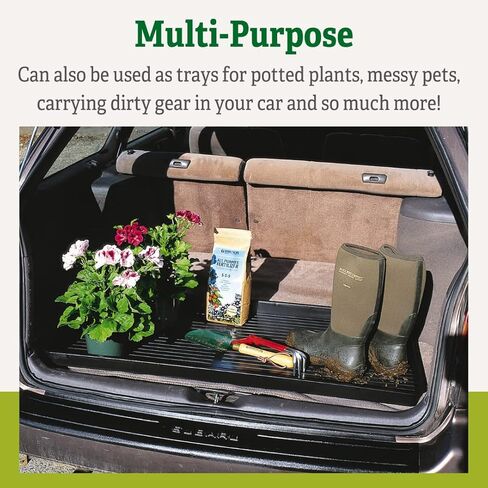 Gardener's Supply Company Jumbo Boot Tray | Multi-Purpose All Weather Waterproof Indoor and Outdoor Shoes Mat Made with 100% Recycled Plastic | 43-1/4" L x 21-2/3" W x 2" D in Saudi Arabia