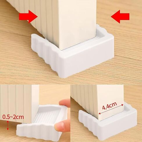4 عبوات من سدادات الأبواب المطاطية، 4 ألوان توقف سدادة باب مكعبة ثنائية الاتجاه، حاجز باب صغير الحجم in Kuwait