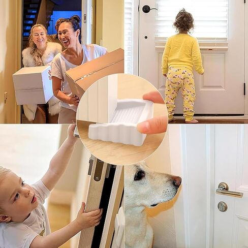 4 عبوات من سدادات الأبواب المطاطية، 4 ألوان توقف سدادة باب مكعبة ثنائية الاتجاه، حاجز باب صغير الحجم in Kuwait