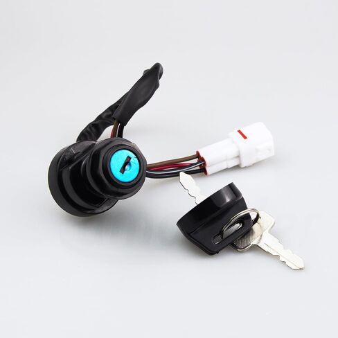 Ignition Key Switch Aftermarket Parts Fit for Yamaha Big Bear 350 2x4 4X4 96-99 YFM 350 Moto 4 95 YFM350 Warrior 350 96-01 YFM350 Wolverine 350 95-01 YFZ350 Banshee 350 95-01. in Saudi Arabia