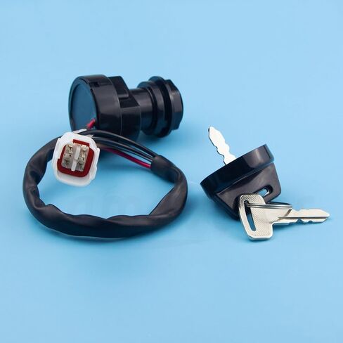Ignition Key Switch Aftermarket Parts Fit for Yamaha Big Bear 350 2x4 4X4 96-99 YFM 350 Moto 4 95 YFM350 Warrior 350 96-01 YFM350 Wolverine 350 95-01 YFZ350 Banshee 350 95-01. in Saudi Arabia