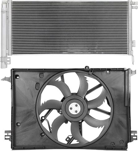 Radiator Cooling Fan Assembly Compatible with 2019-2021 for Toyota for RAV4 2.5L 2021 for Toyota for Venza 2.5L,Radiator Fan Direct Fit Replacement for Engine Cooling Fan & Engine A/C Condenser in Saudi Arabia
