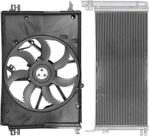 Radiator Cooling Fan Assembly Compatible with 2019-2021 for Toyota for RAV4 2.5L 2021 for Toyota for Venza 2.5L,Radiator Fan Direct Fit Replacement for Engine Cooling Fan & Engine A/C Condenser in Saudi Arabia