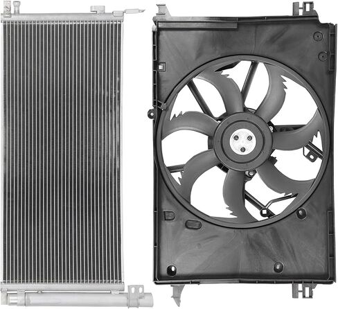Radiator Cooling Fan Assembly Compatible with 2019-2021 for Toyota for RAV4 2.5L 2021 for Toyota for Venza 2.5L,Radiator Fan Direct Fit Replacement for Engine Cooling Fan & Engine A/C Condenser in Saudi Arabia