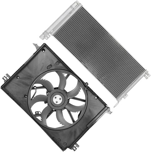 Radiator Cooling Fan Assembly Compatible with 2019-2021 for Toyota for RAV4 2.5L 2021 for Toyota for Venza 2.5L,Radiator Fan Direct Fit Replacement for Engine Cooling Fan & Engine A/C Condenser in Saudi Arabia