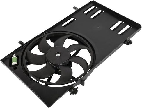 Radiator Cooling Fan Assembly Compatible with 2018-2022 for Ford for EcoSport 2.0L, Black Radiator Fan Direct Fit Replacement for Engine Cooling Fan in Saudi Arabia