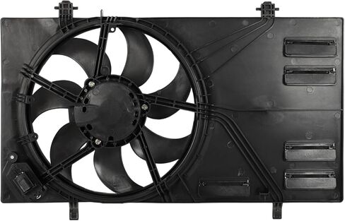 Radiator Cooling Fan Assembly Compatible with 2018-2022 for Ford for EcoSport 2.0L, Black Radiator Fan Direct Fit Replacement for Engine Cooling Fan in Saudi Arabia