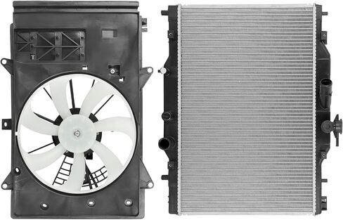 Radiator Cooling Fan Assembly Compatible with 2016-2019 for Mazda for CX-3 2.0L,Radiator Fan Direct Fit Replacement for Engine Cooling Fan & Radiator in Saudi Arabia