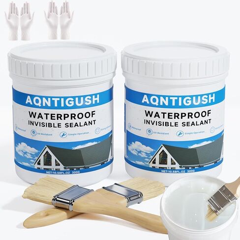 Invisible Waterproof Sealant，10,5OZ(300g) Transparent Repairing Leak Waterproof Coating，Liquid Waterproof Insulating Agent，Indoor & Outdoor Adhesive in Saudi Arabia