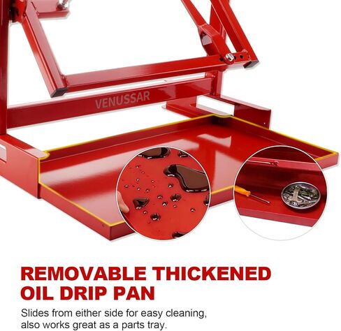 Motorcycle Engine Stand, for 2 Stroke or 4 Stroke Vertical-Type Single Cylinder Engines, Engine Stand for Motorcycle, ATV, Dirt Bike(Red) in Kuwait