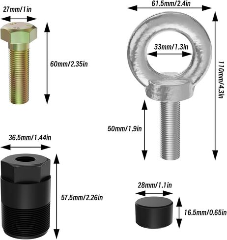 1PZ FPR-8SA 91-849154T1 Flywheel Puller Removal Tool 91-90455-1 Lift Ring Set Compatible with Mercury Mariner Force Yamaha Outboard Flywheel Puller Lifting Eye Tool in Saudi Arabia