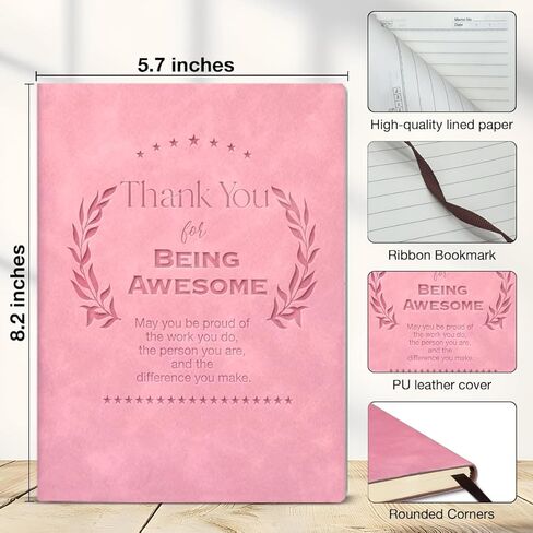 Employee Appreciation Gift Notebook Journal Retirement Gift for Boss Coworker, May You Be Proud of the Work You Do Writing Notebook-Pink in Saudi Arabia