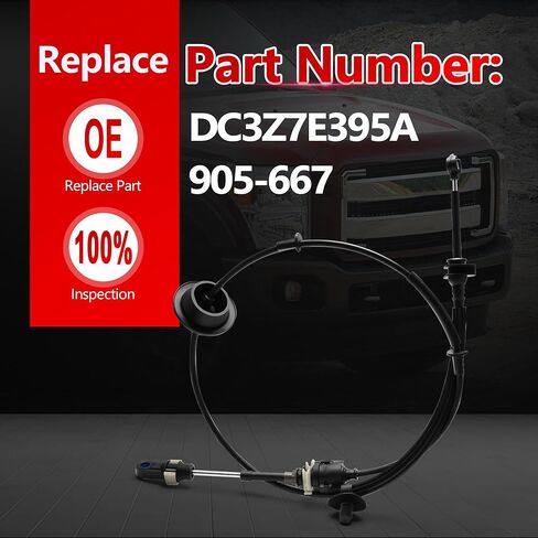 905-667 كابل ناقل الحركة الأوتوماتيكي يناسب 2011-2016 F250 F350 F450 F550 Super Duty A/T Range Lever Shift Control Cable استبدال رقم الجزء BC3P7E395AB DC3Z7E395A in Saudi Arabia