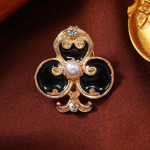 4 قطعة بطاقات اللعب دبابيس سترات مزخرفة بالمينا القلب نادي بوكر بروش دبوس شارات طوق ظهره وشاح قبعة ديكور in Kuwait