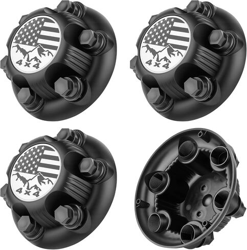 4PCS 8 Lugs Plating Wheel Center Cap Fit for Silverado/Avalanche/Suburban/Express & Sierra/Yukon/Savana 1500 2500 3500 16"/17" Inch Rim Hub Cover OEM Replacement in Saudi Arabia