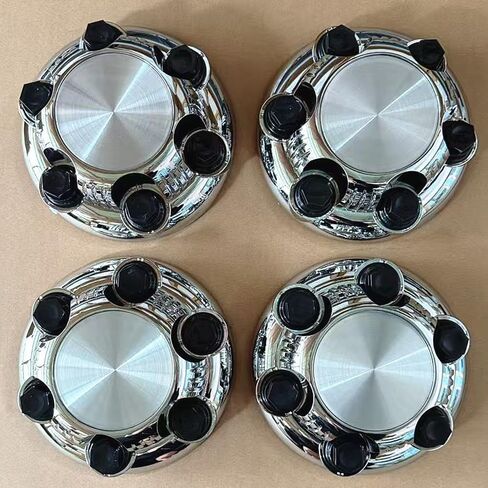 CMAOS 4pcs Set fit for 2000-13 Chevy 1500 Truck Van 16" 17" 6 Lug Chrome Wheel Center Caps (Silver) (Silver-A) in Saudi Arabia