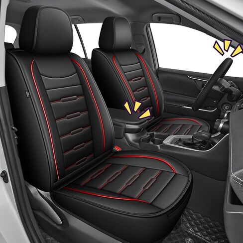 AOMSAZTO Car Seat Covers Full Set Custom Fit for Toyota RAV4 2019 2020 2021 2022 2023 2024 2025 LE,XLE,XLE,Premium,Limited (Not for Hybrid) Seat Covers with Interior Accessories (Black) in Saudi Arabia