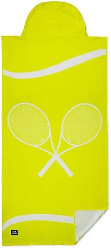 ChalkTalkSPORTS Performance Tennis Seat Cover Towel - Microfiber Hooded Towel Seat Protector - Tennis Time- 30" x 60" Moisture-Wicking in Saudi Arabia