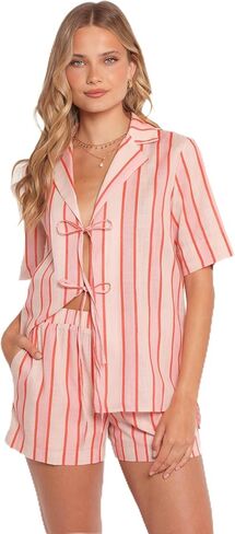Petal & Pup Women's Aaliyah-shorts-pink-stripe in Saudi Arabia