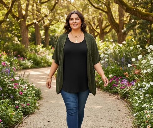 Women's Loose Fit Plus Size Tank Tops Scoop Neck Trendy Sleeveless Tops Summer Casual Flowy Clothes Outfit XL - 5XL in Saudi Arabia