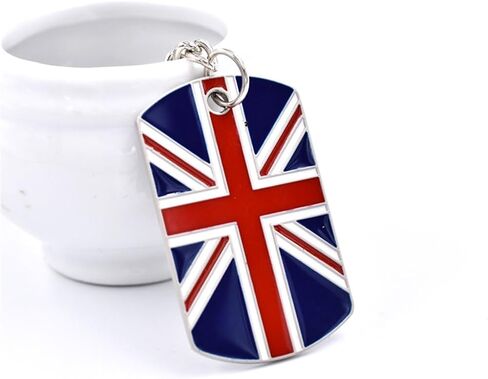 NISCAYA UK Flag Key Chain Metal Car Key Ring Pendant Union Jack Keyring GB British Flag Travel Souvenir Jewelry in Saudi Arabia