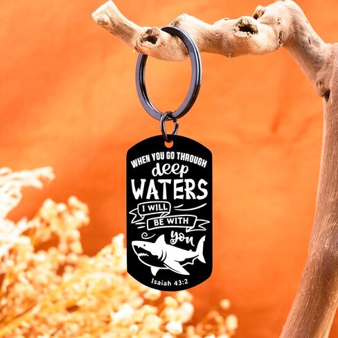 Whale Shark Keychain Shark Stuff Whale Sharks gifts Whaleshark Bible Key Chains Bible Verse Keychain Sharks Accessories SharkWeek Teen Boy Birthday Easter in Kuwait