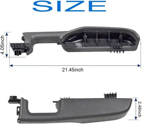 استبدال مقبض مسند الذراع الأمامي للباب الأيسر للسائق متوافق مع 1999-06 Chevy Suburban/Tahoe GMC Yukon/Escalade/Avalanche استبدال # 12472875 (رمادي داكن) in Kuwait