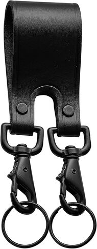 حزام سلسلة مفاتيح جلدي من JAY-PEE، تمرير آمن من خلال حلقة حزام الخدمة مع مشابك دوارة مزدوجة على شكل جراد البحر للمفاتيح in Kuwait