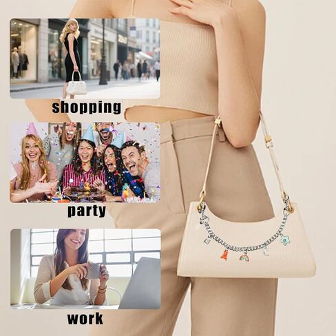 Metal Wallet Chain Keychains Flowers Bag Charms Lock Bear Rainbow Purse Charms Purse Accessories For Women in Kuwait