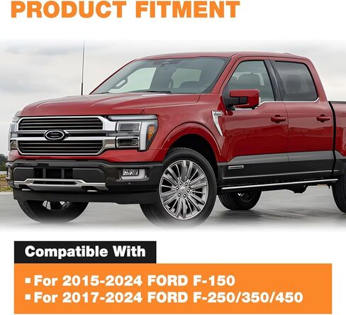 Pickup Tailgate Assist Shock Compatible with 2015-2024 Ford F-150/2017-2024 Ford F-250/350/450, Truck Tail Gate Assist Kit Soft Open for Ford in Kuwait