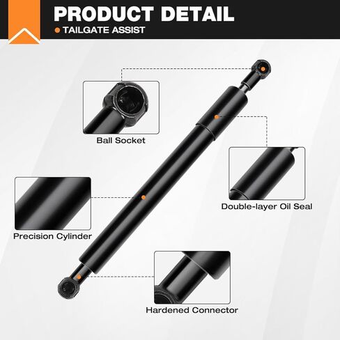 Pickup Tailgate Assist Shock Compatible with 2015-2024 Ford F-150/2017-2024 Ford F-250/350/450, Truck Tail Gate Assist Kit Soft Open for Ford in Kuwait