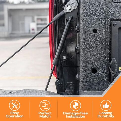 Pickup Tailgate Assist Shock Compatible with 2015-2024 Ford F-150/2017-2024 Ford F-250/350/450, Truck Tail Gate Assist Kit Soft Open for Ford in Kuwait